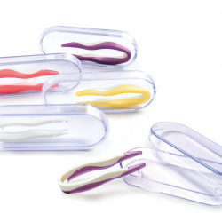 N03 Пинцет для контактных линз с футляром