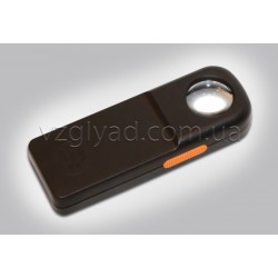 N112 Лупа пластмассовая со светодиодной подсветкой х10-19мм