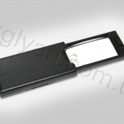 N1134 Лупа пластсмассовая со светодиодной подсветкой х2,5 (60ммх32мм), х45-9мм