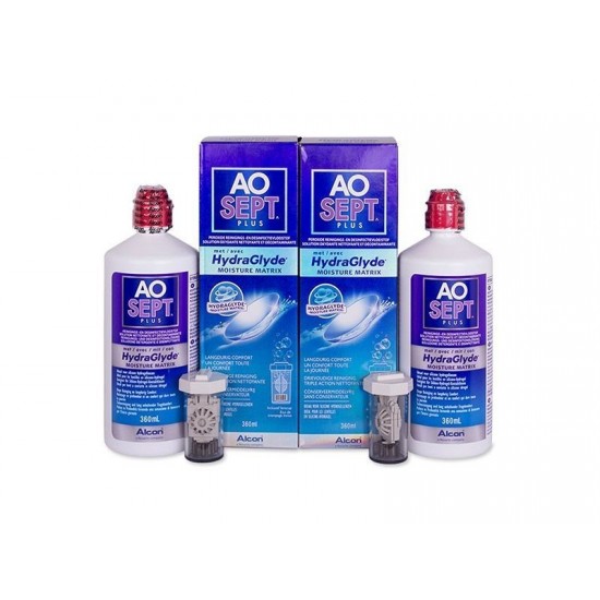 Акция!!! AOSEPT PLUS HydraGlyde (Alcon) (360мл + 360мл) Акция!!! AOSEPT PLUS HydraGlyde (Alcon) (360мл + 360мл)