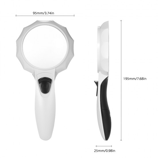 N1652 Лупа с подсветкой х4-75мм N1652 Лупа с подсветкой х4-75мм