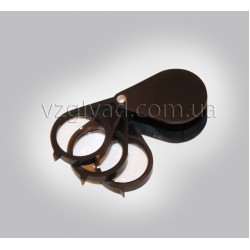 N126 Лупа строенная расскладывающаяся в футляре х20-30мм