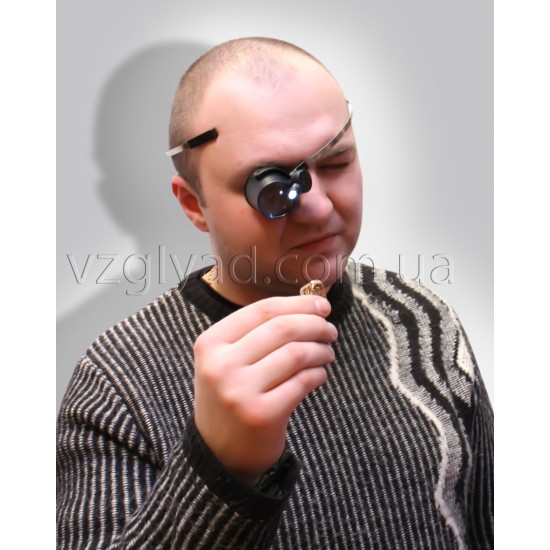 N149 Лупа часовая с креплением на голову + светодиодная подсветка х15 N149 Лупа часовая с креплением на голову + светодиодная подсветка х15