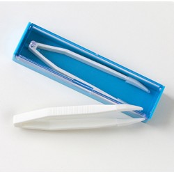 N02 Пинцет для контактных линз с футляром (малый)