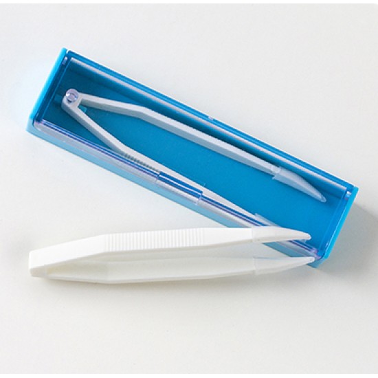 N02 Пинцет для контактных линз с футляром (малый)