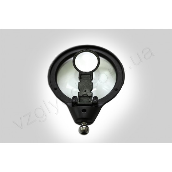 N1045 Лупа на шарнирном кронштейне "3-я рука" с подсветкой (большой окуляр х3,5-65мм, сегмент х12-17мм)