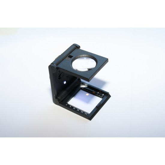 N1600 Лупа на складывающейся пластмассовой стойке с подсветкой х5-25мм N1600 Лупа на складывающейся пластмассовой стойке с подсветкой х5-25мм