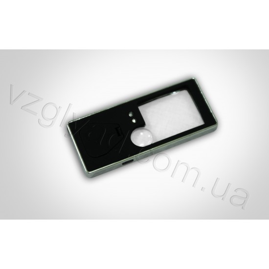 N112 Лупа пластмассовая со светодиодной подсветкой х10-19мм N112 Лупа пластмассовая со светодиодной подсветкой х10-19мм