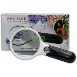 N1322 Лупа с подсветкой (90мм-х2,5; 22мм-х45)