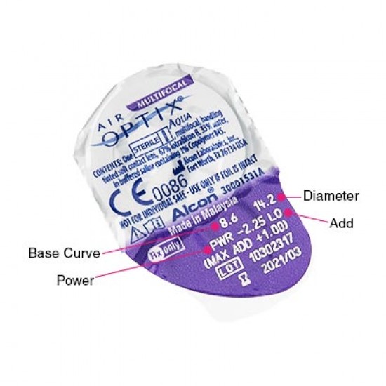 AirOptix Aqua Multifocal (Alcon) 3шт