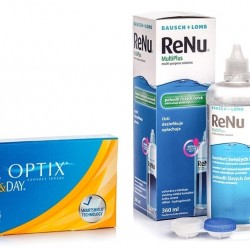 Акция! AirOptix Night and Day AQVA (3шт) + ReNu MultiPlus 360мл