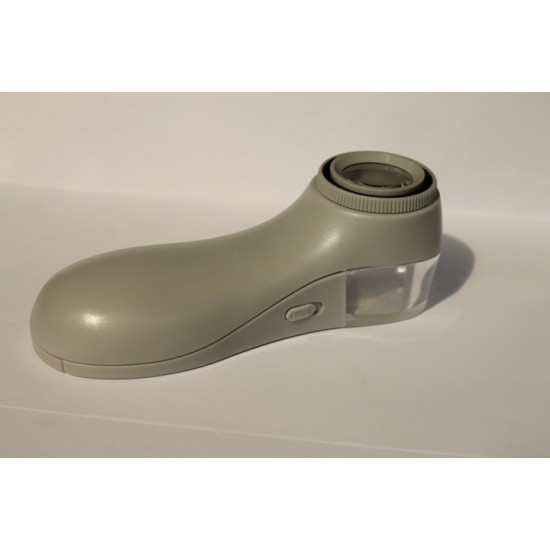 N1531 Лупа контактная с рукоятью с подсветкой х8-23мм со шкалой 0,1мм