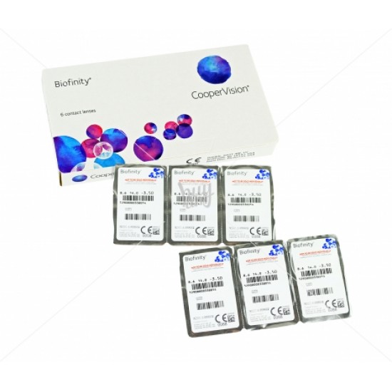 Акция! Biofinity (Cooper Vision) 6шт (3шт + 3шт) Акция! Biofinity (Cooper Vision) 6шт (3шт + 3шт)