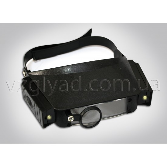 №1110 Лупа бинокулярная с подсветкой (диоды)