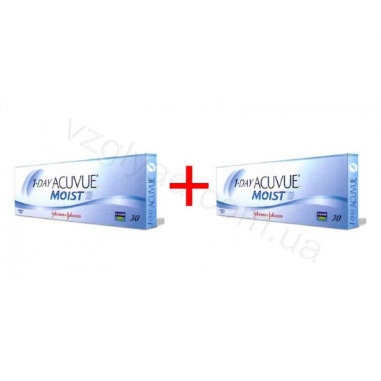1-Day Acuvue Moist (Johnson & Johnson) 60шт (30+30) 1-Day Acuvue Moist (Johnson & Johnson) 60шт (30+30)
